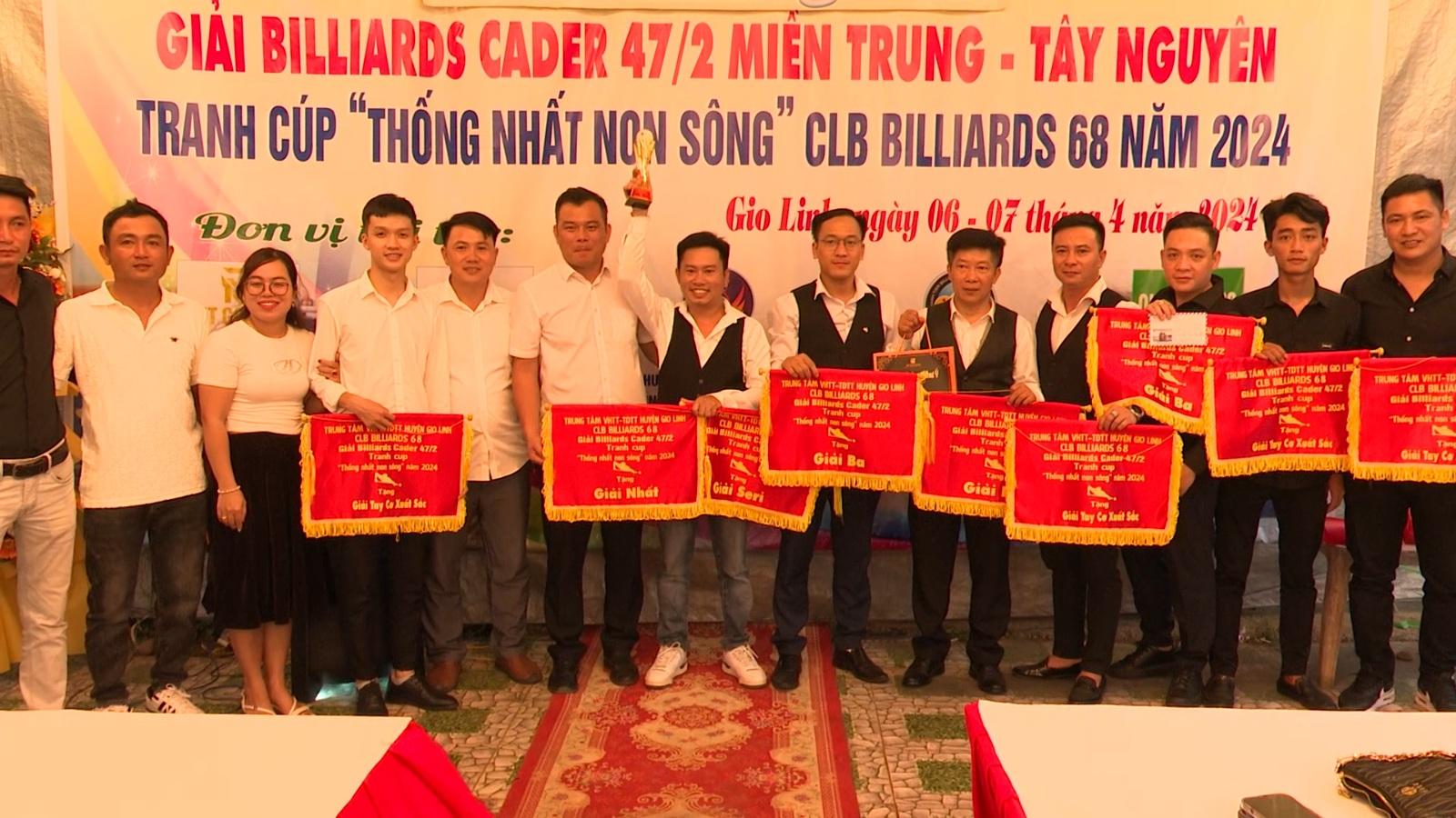 Trung tâm Văn hóa Thông tin -TDTT Gio Linh phối hợp với CLB Billiards 68 tổ chức Giải Billiards...